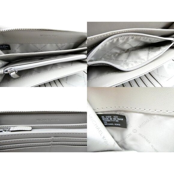 Michael Kors Jet Set Travel Continental Wallet Monogramed MK Logo - Picture 9 of 12